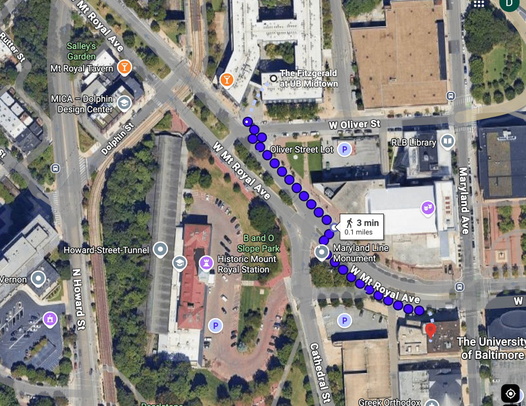 Walking Route Map
