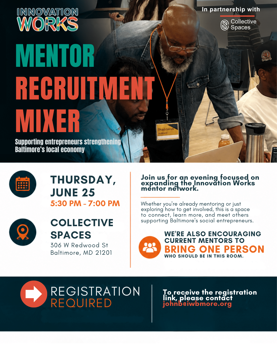Mentor Recruitment Mixer flyer